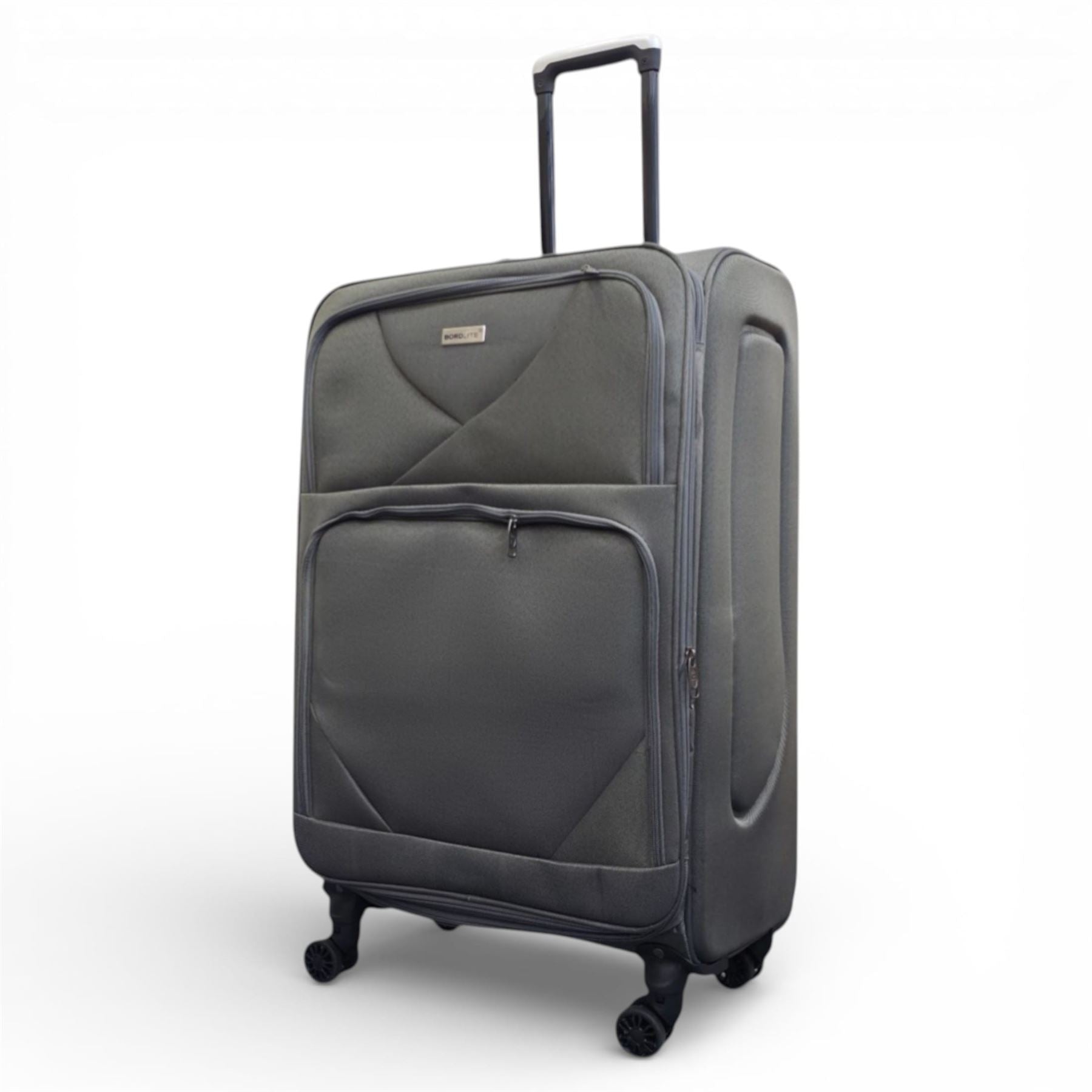 Nagoya Large Soft Shell Suitcase in Grey