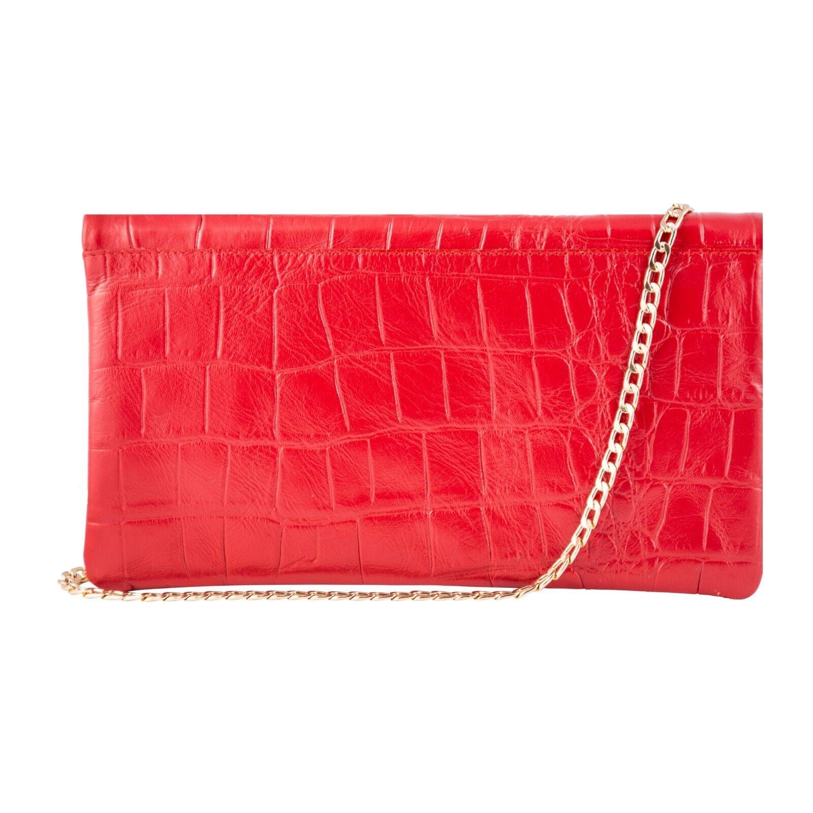 Womens Leather Clutch Cross Body Shoulder Printed Cowhide Bag - Upperclass Fashions