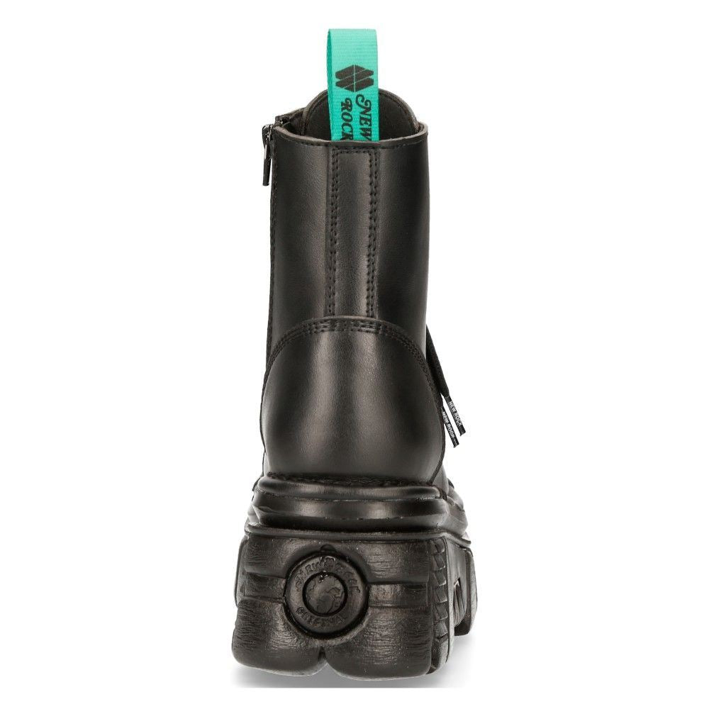 New Rock Vegan Leather Combat Platform Boots- TANKMILI083-VS2