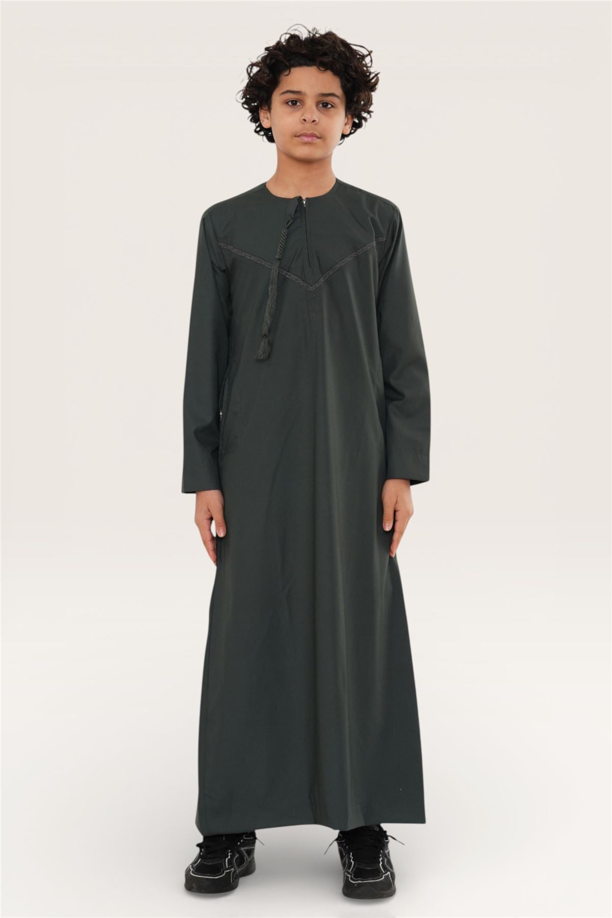 Kids Boys Ramadan Eid Moroccan Jubba Robe Djellaba Thobe - K-TT008