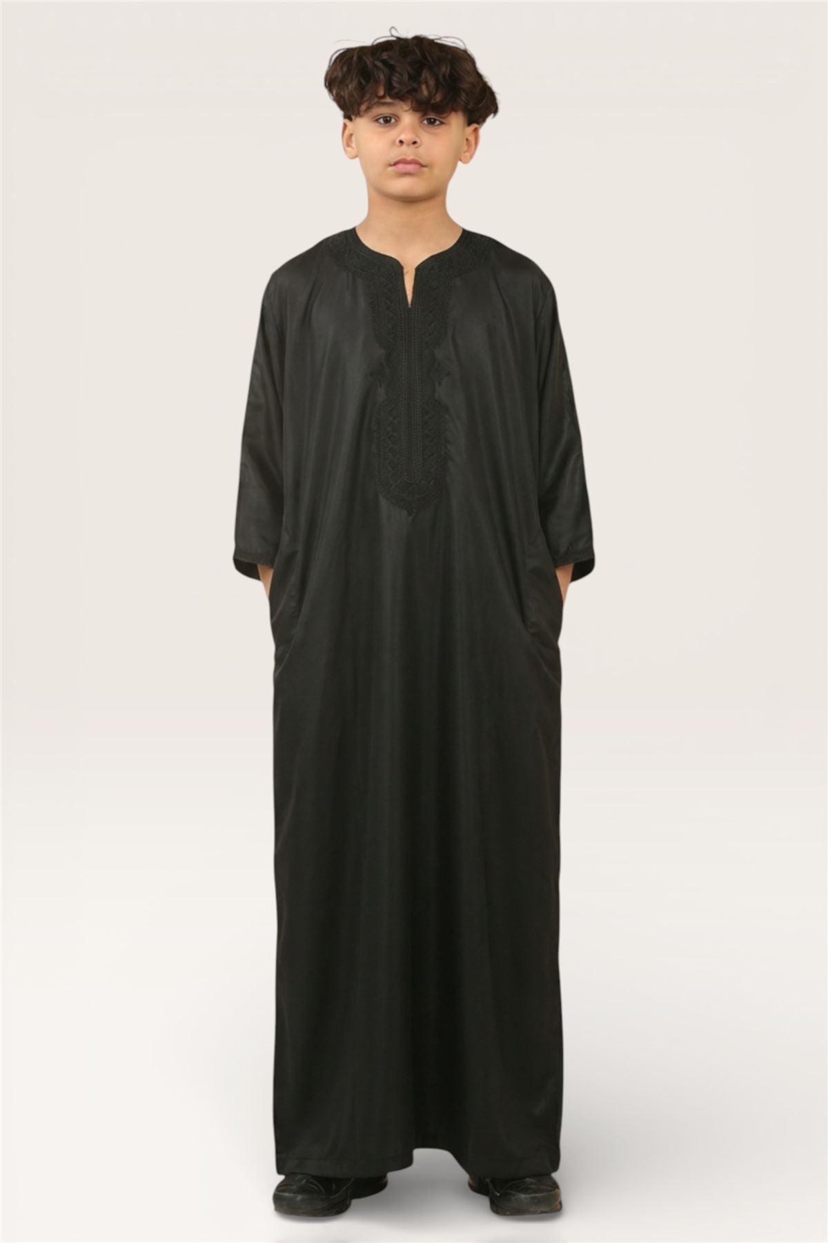 Kids Boys Moroccan Thobe Robe Djellaba Gandoura Eid Jubba- K-GG008