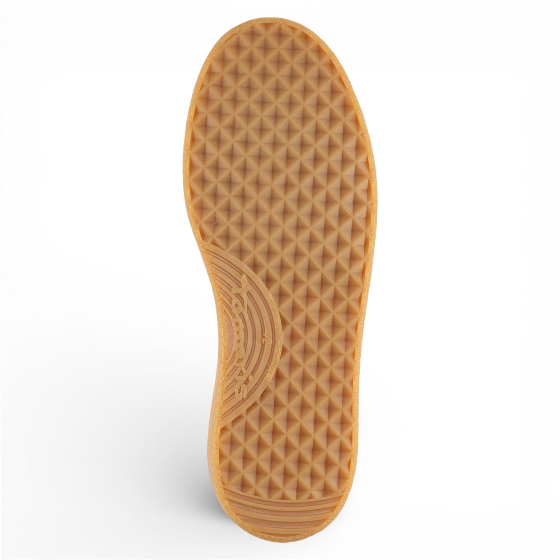 Tamaris Men’s White Leather Black Stripe Trainer Sneaker Shoes