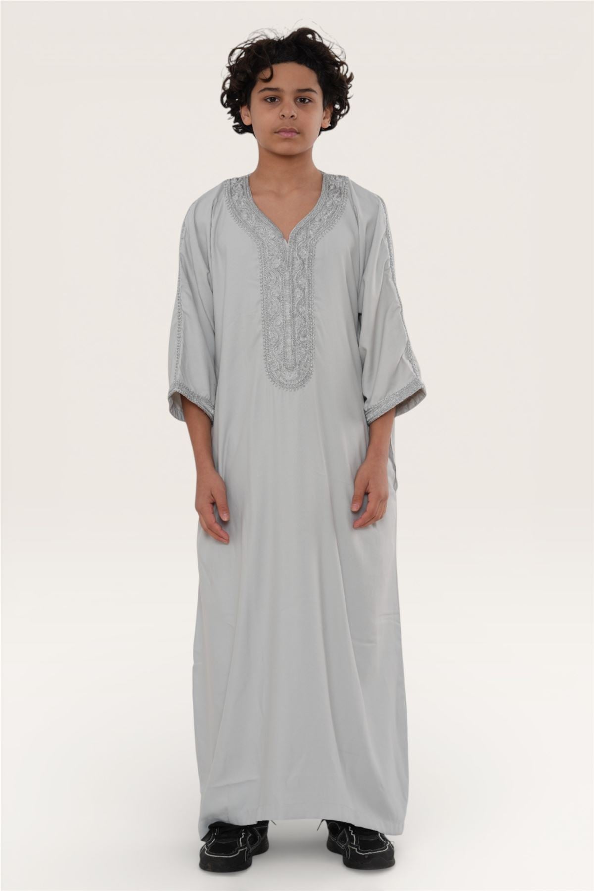Kids Boys Moroccan Thobe Robe Eid Djellaba Gandoura Jubba- K-HM65