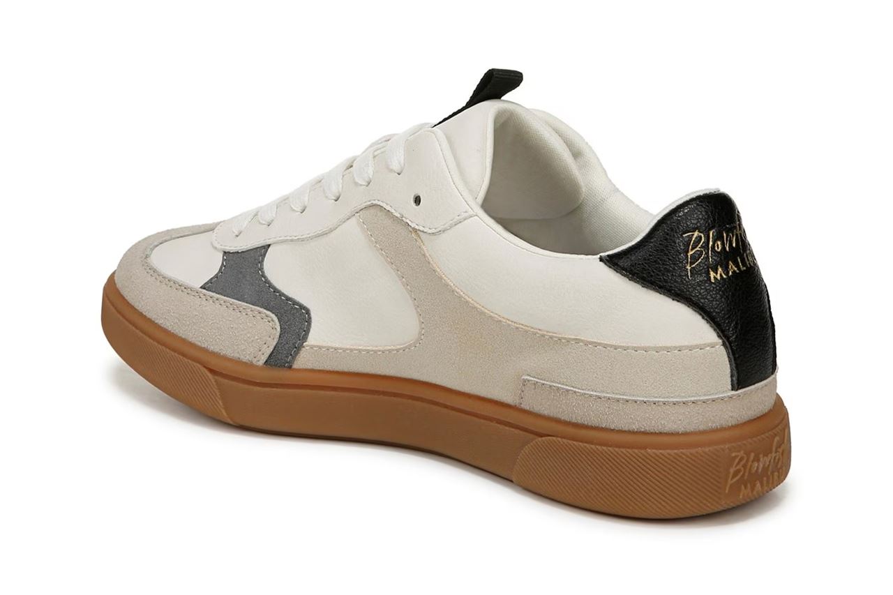 Blowfish Malibu Womens White Lace-Up Sneakers - Tastic