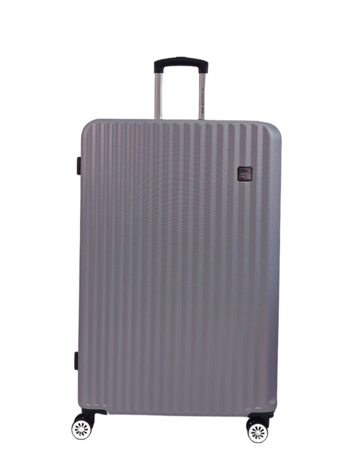 Albertville Extra Large Hard Shell Suitcase in Silver