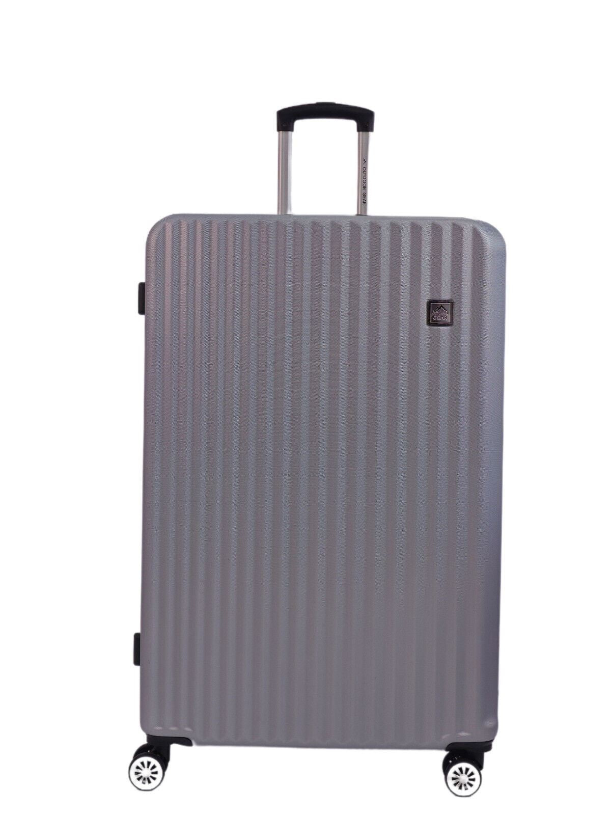 Albertville Extra Large Hard Shell Suitcase in Silver