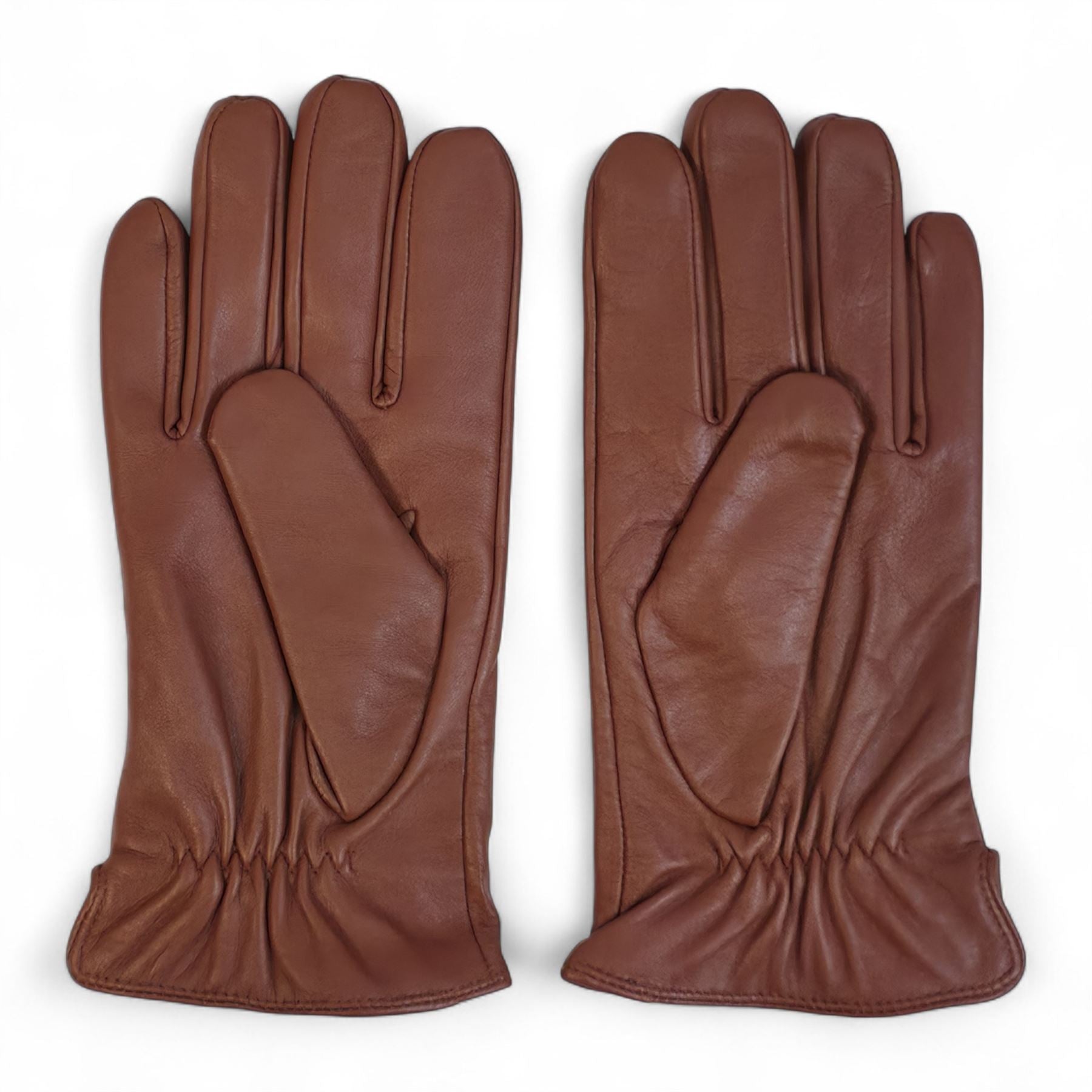 Men’s Italian Leather Warm Wool Lining Winter Gloves - M-LGV-305