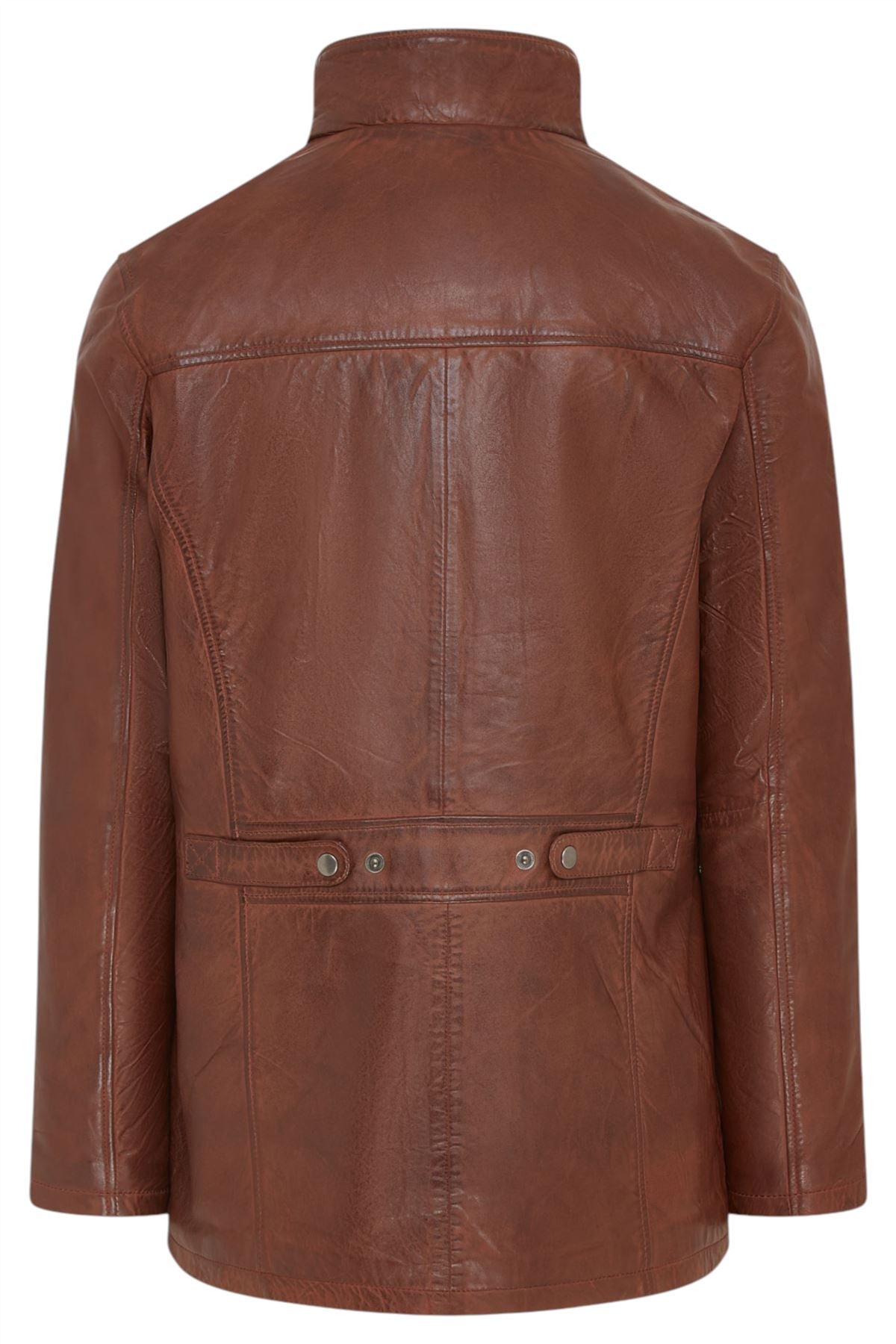 Men’s Leather Military Jacket Outwear Trenchcoat - Field