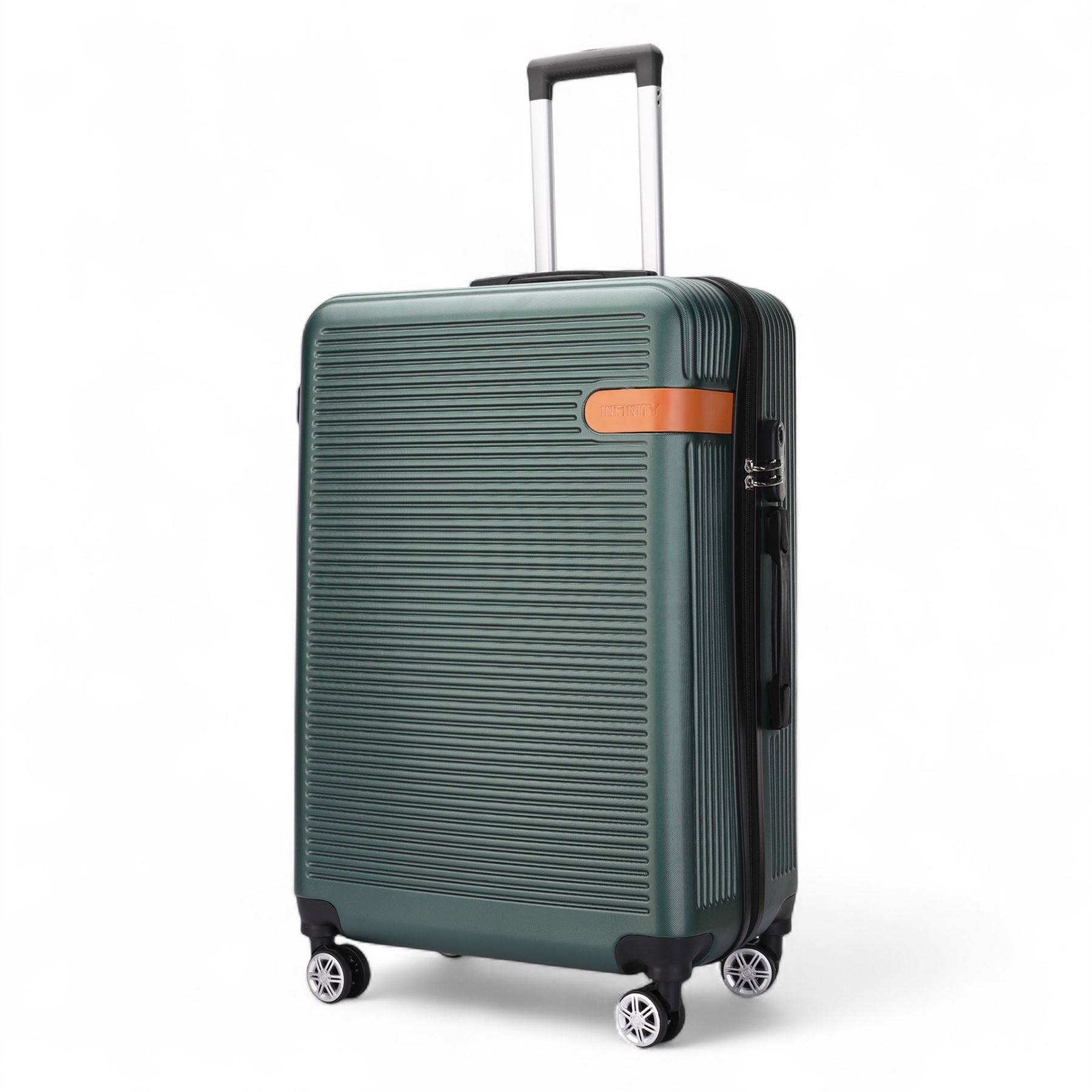 Calgary Medium Hard Shell Suitcase in Emerald Green