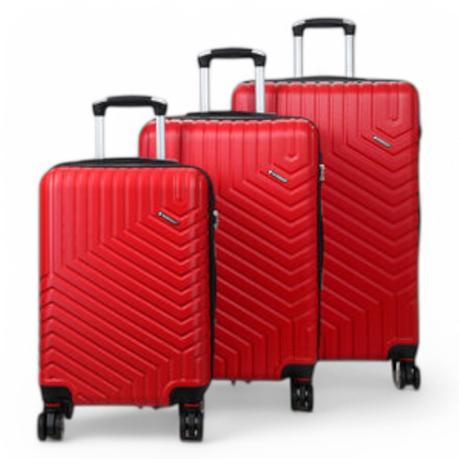 Bega Set of 3 Hard Shell Suitcase in Red