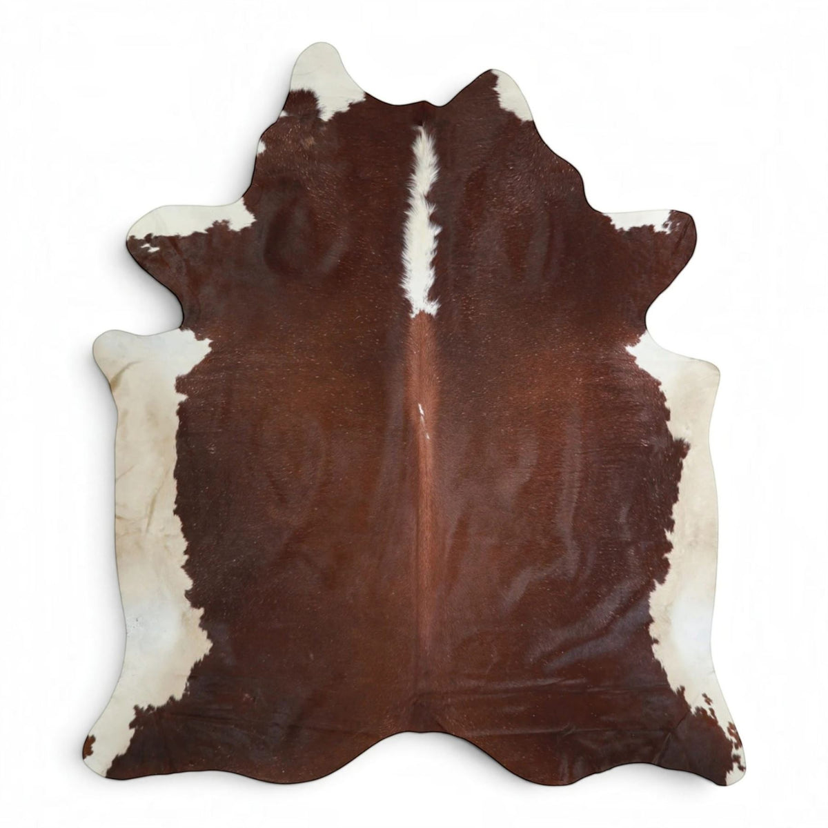 Natural Cow Leather Cowhide Hairon Rug - Hereford