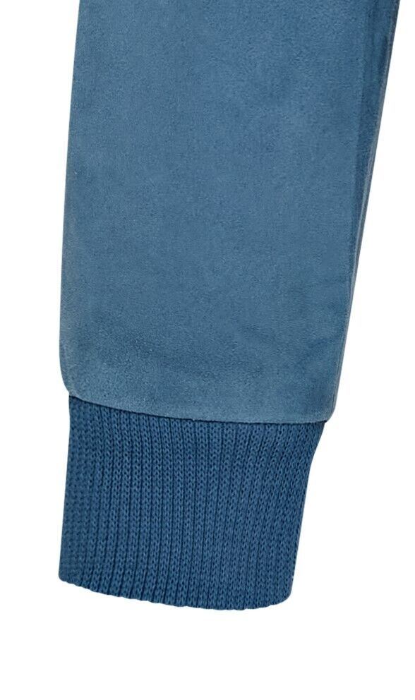 Mens Soft Goat Suede MA-1 Varsity Bomber Jacket - Uxbridge