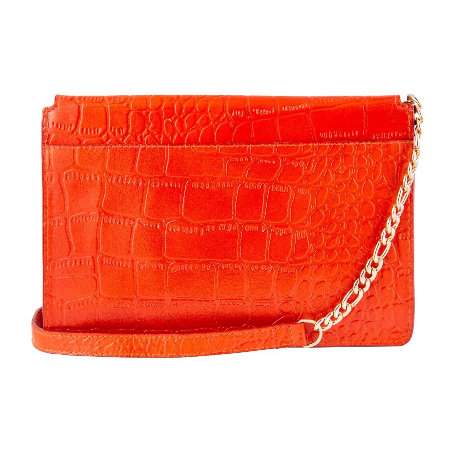 Womens Leather Clutch Cross Body Shoulder Printed Cowhide Bag