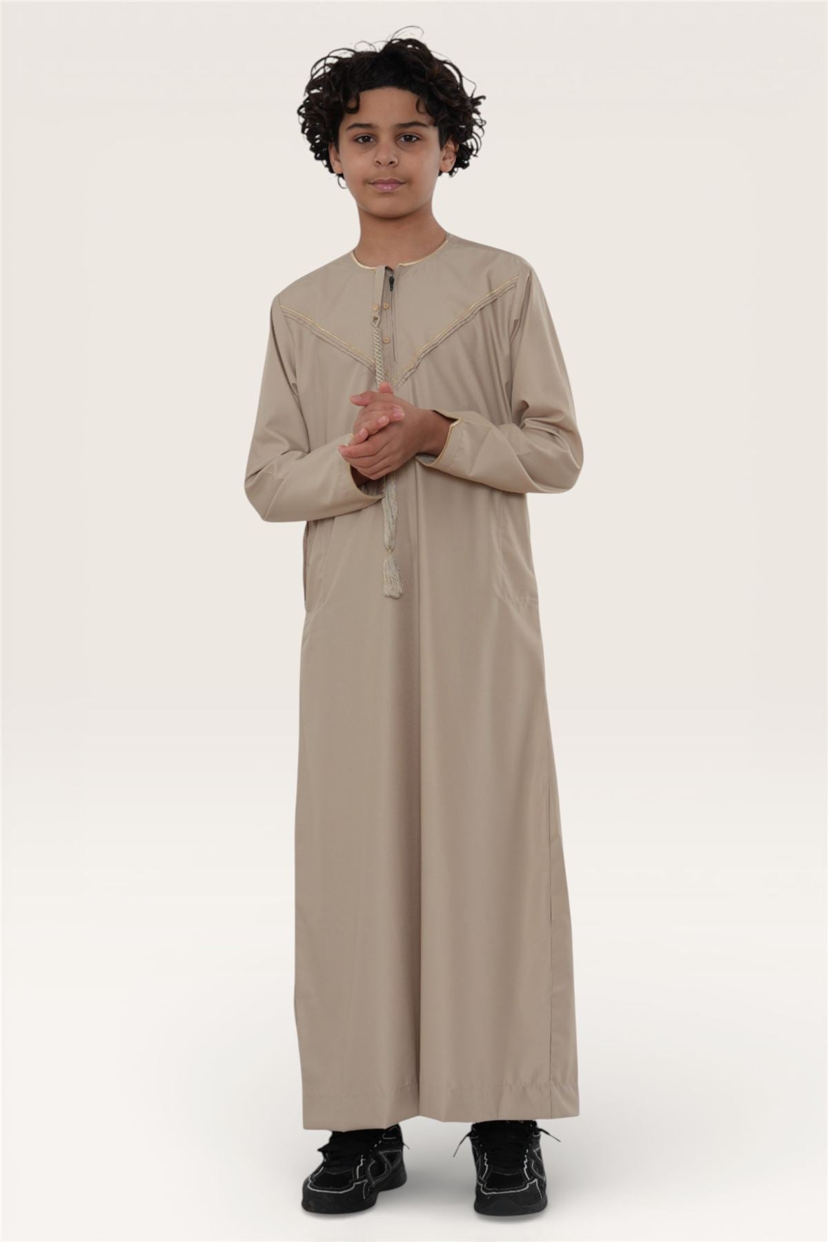 Kids Boys Ramadan Moroccan Jubba Robe Djellaba Eid Thobe - K-TT-006