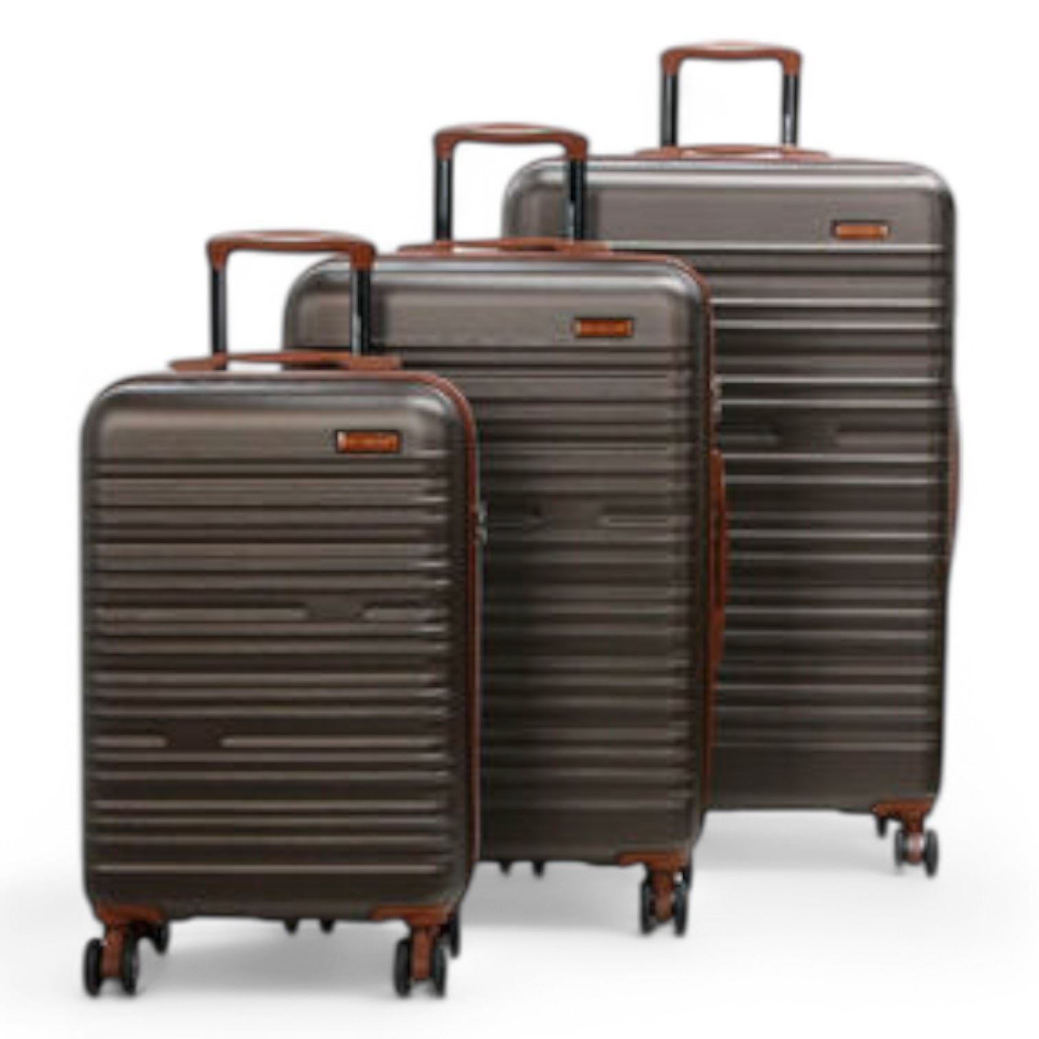 Armidale Set of 3 Hard Shell Suitcase in Coffee