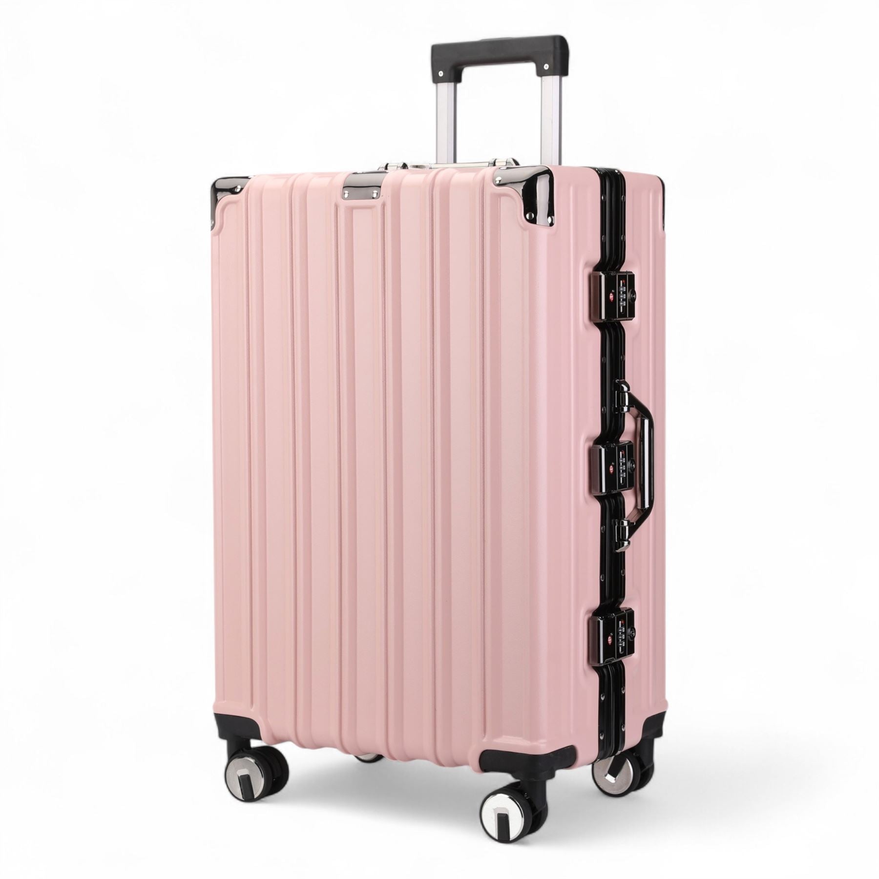 Airdrie Large Hard Shell Suitcase in Pink