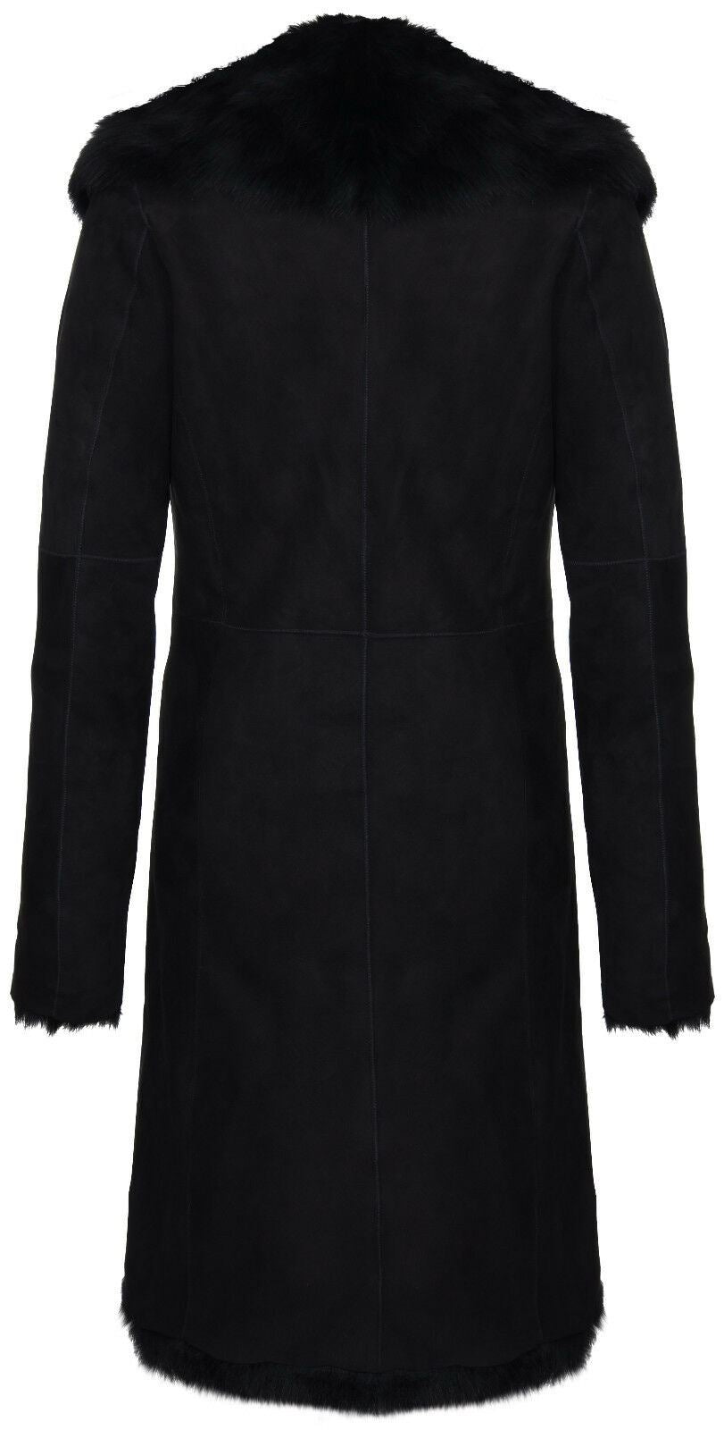 Womens Suede Toscana Sheepskin Trench Coat-Rochester