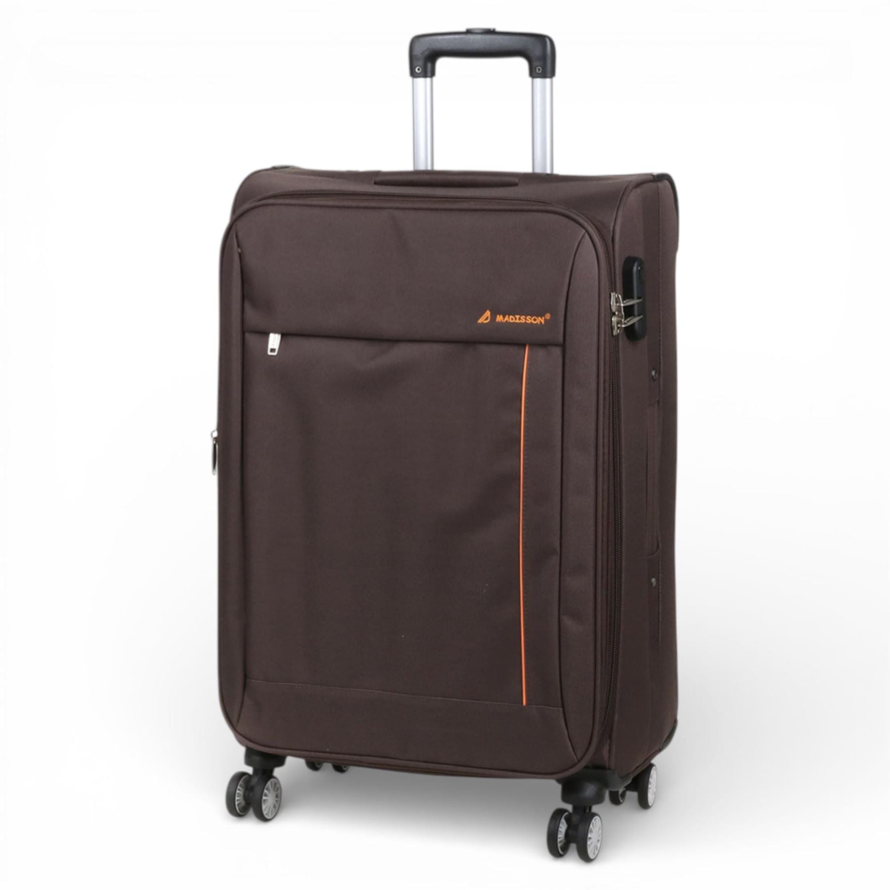 Carrollton Medium Soft Shell Suitcase in Brown