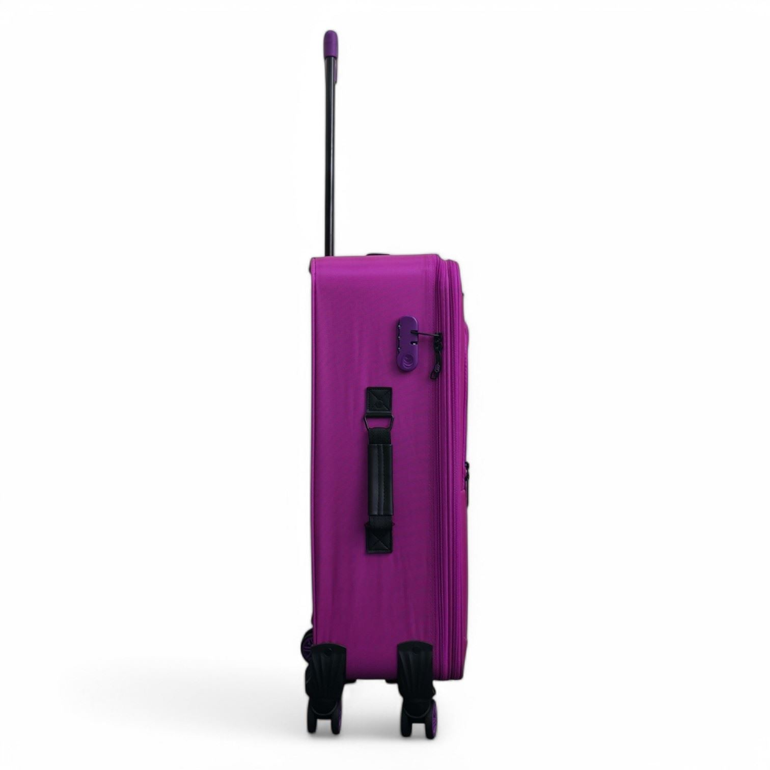 Handa Medium Soft Shell Suitcase in Pink