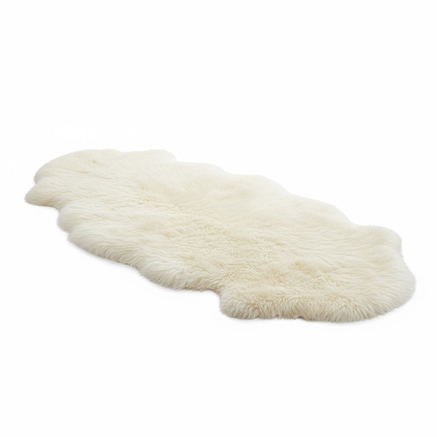 Genuine Sheepskin Double Natural Fluffy Silky Soft Real Wool Rug