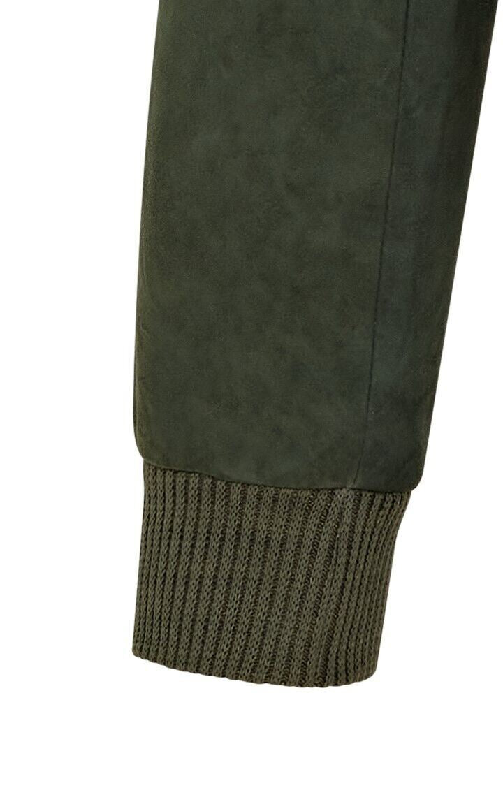 Mens Soft Goat Suede MA-1 Varsity Bomber Jacket - Uxbridge