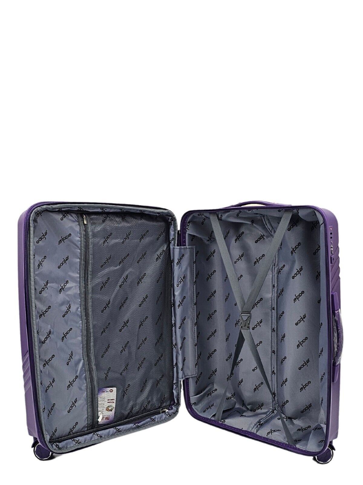 Brookwood Large Hard Shell Suitcase in Purple