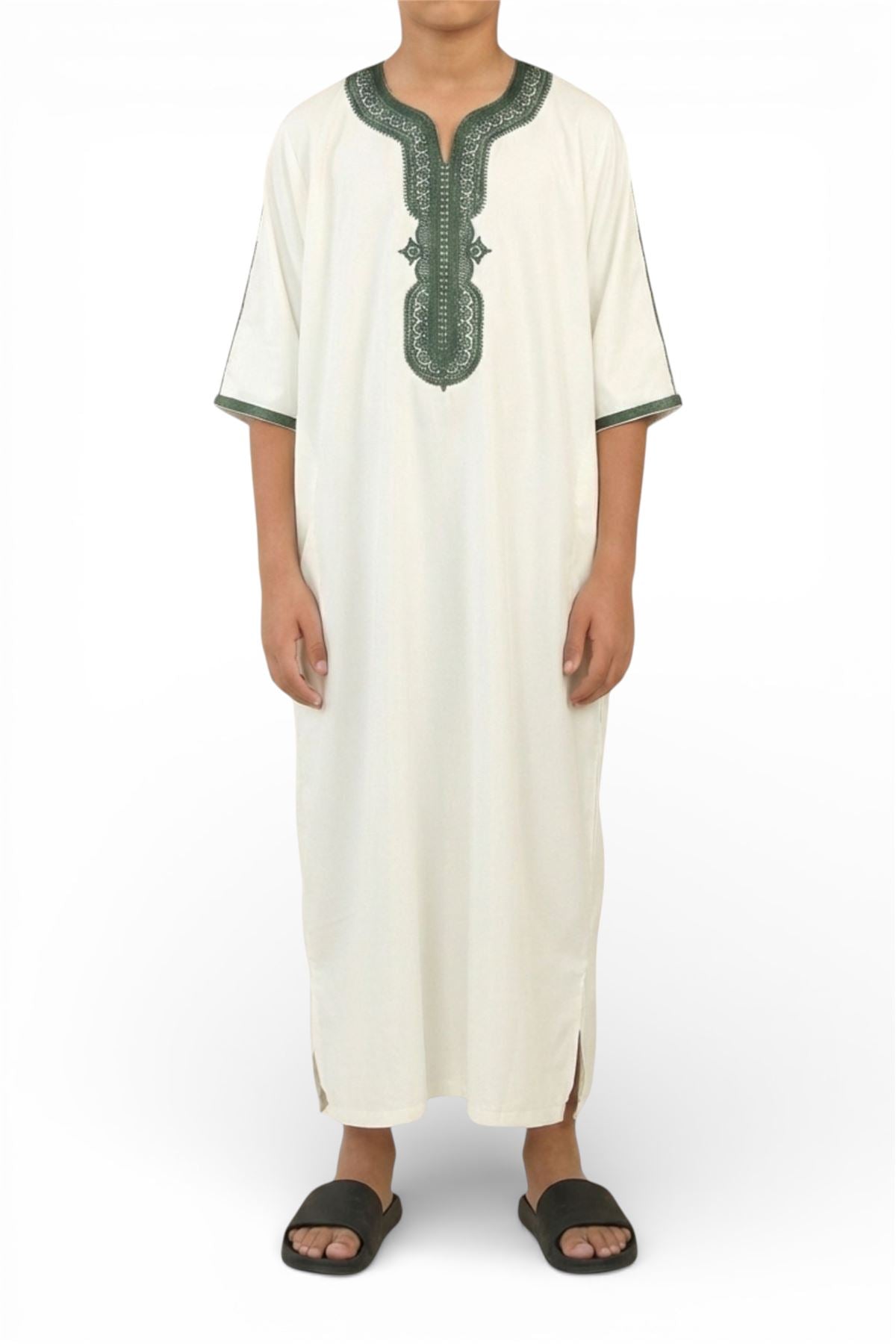 Kids Boys Moroccan Thobe Robe Djellaba Gandoura Eid Jubba- K-GG008