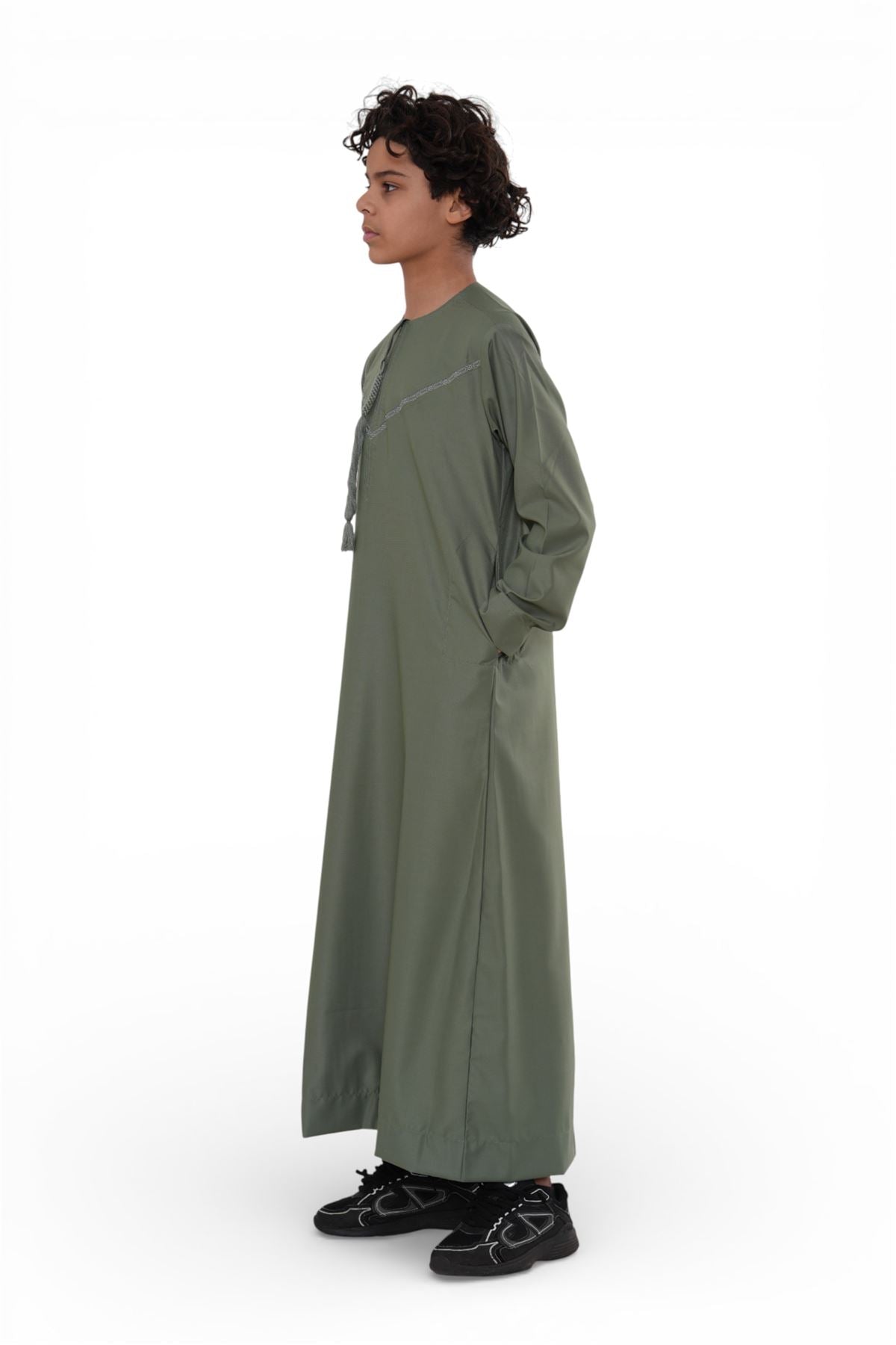 Kids Boys Ramadan Eid Moroccan Jubba Robe Djellaba Thobe - K-TT008