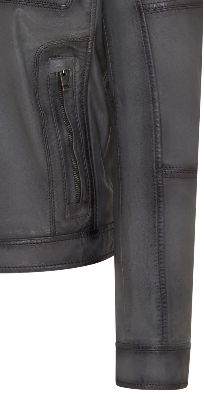 Mens Classic Leather Biker Jacket - Bettles