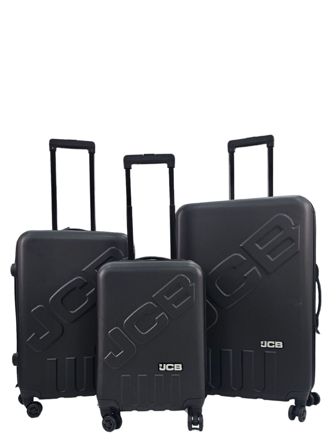 Black Hard Shell Suitcase Set Luggage Travel Trolley Cabin Cases Lightweight Bag