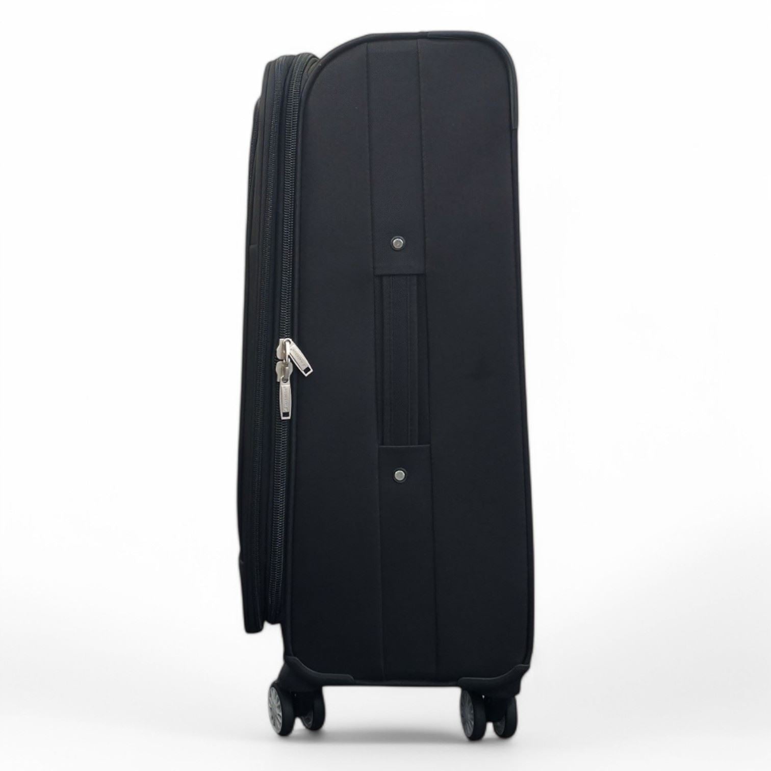 Forbes Medium Soft Shell Suitcase in Black