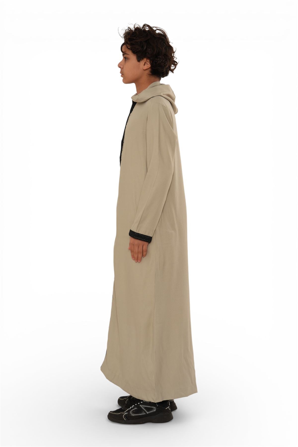 Kids Boys Eid Hooded Moroccan Thobe Robe Djellaba Ramadan Jubba- K-HM3