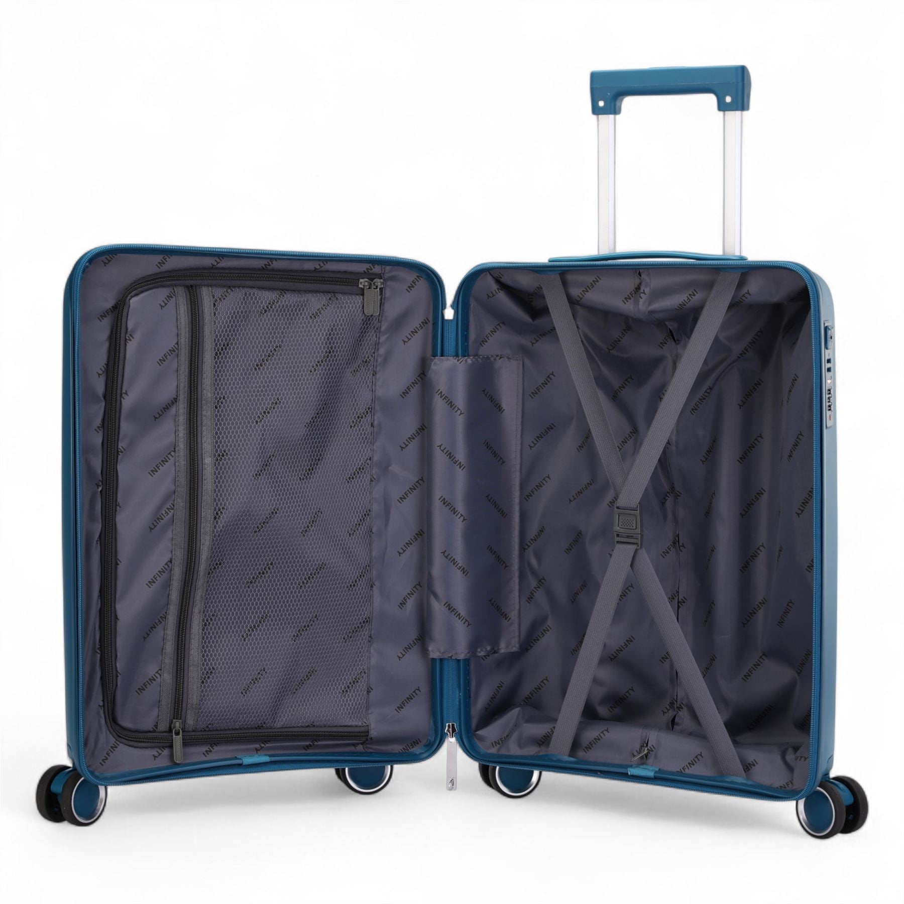 Burnaby Cabin Hard Shell Suitcase in Teal Blue