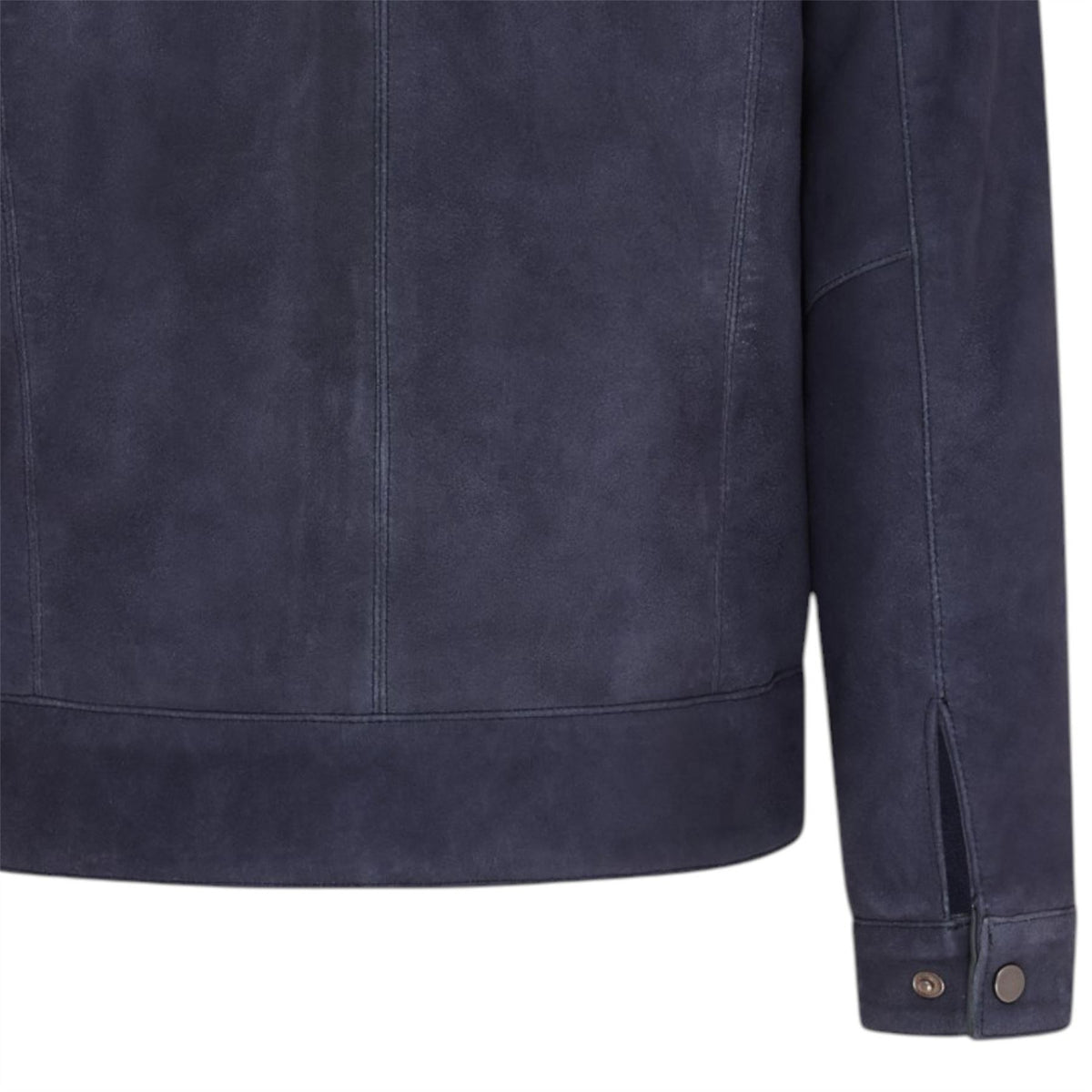 Mens Retro Classic Suede Leather Harrington Biker Jacket - Bryne