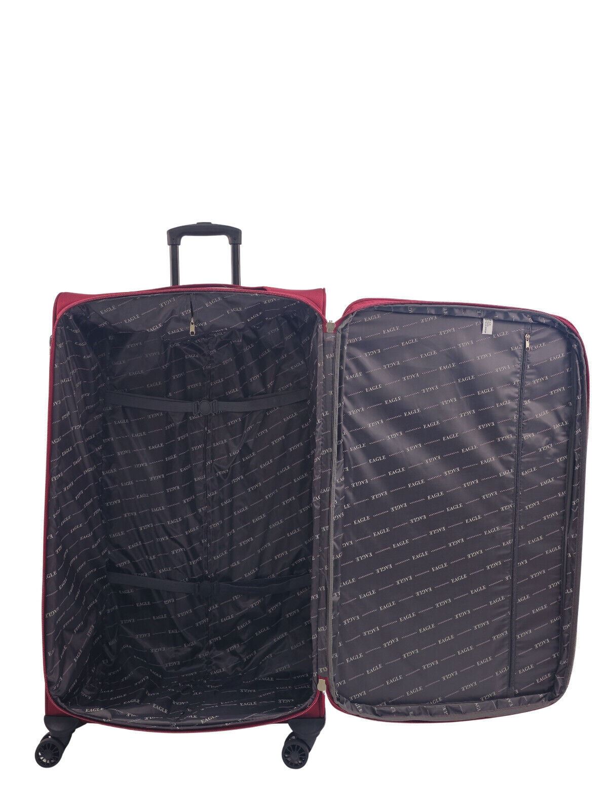 Ashland Extra Large Soft Shell Suitcase in Burgundy