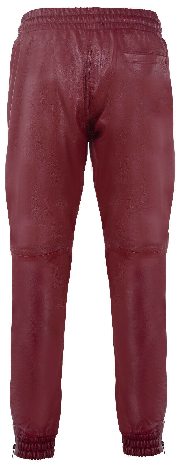 Mens Comfort Leather Jogging Bottoms-Halifax