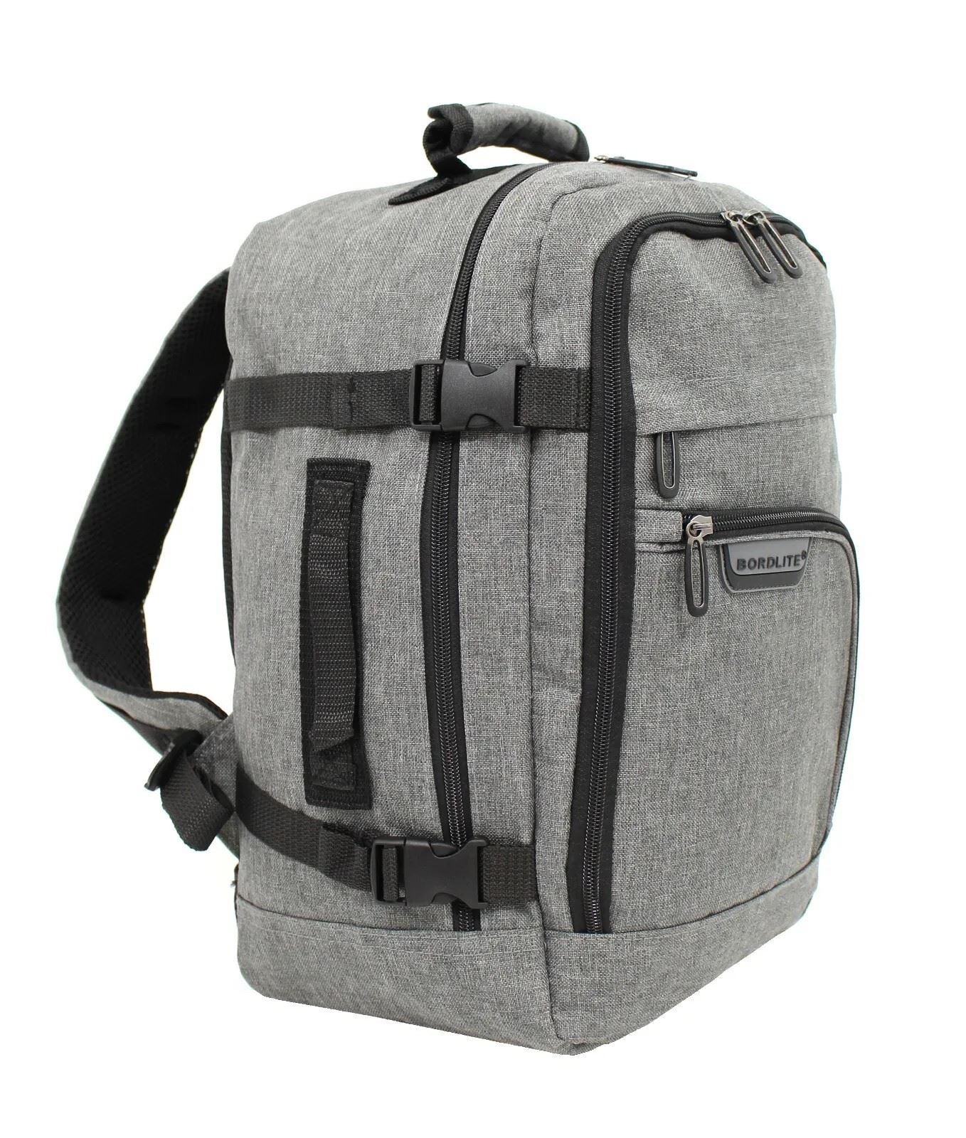 Rucksack Backpack 40x20 x25 cm Underseat Travel Cabin Bag for Easy Jet, Ryanair grey