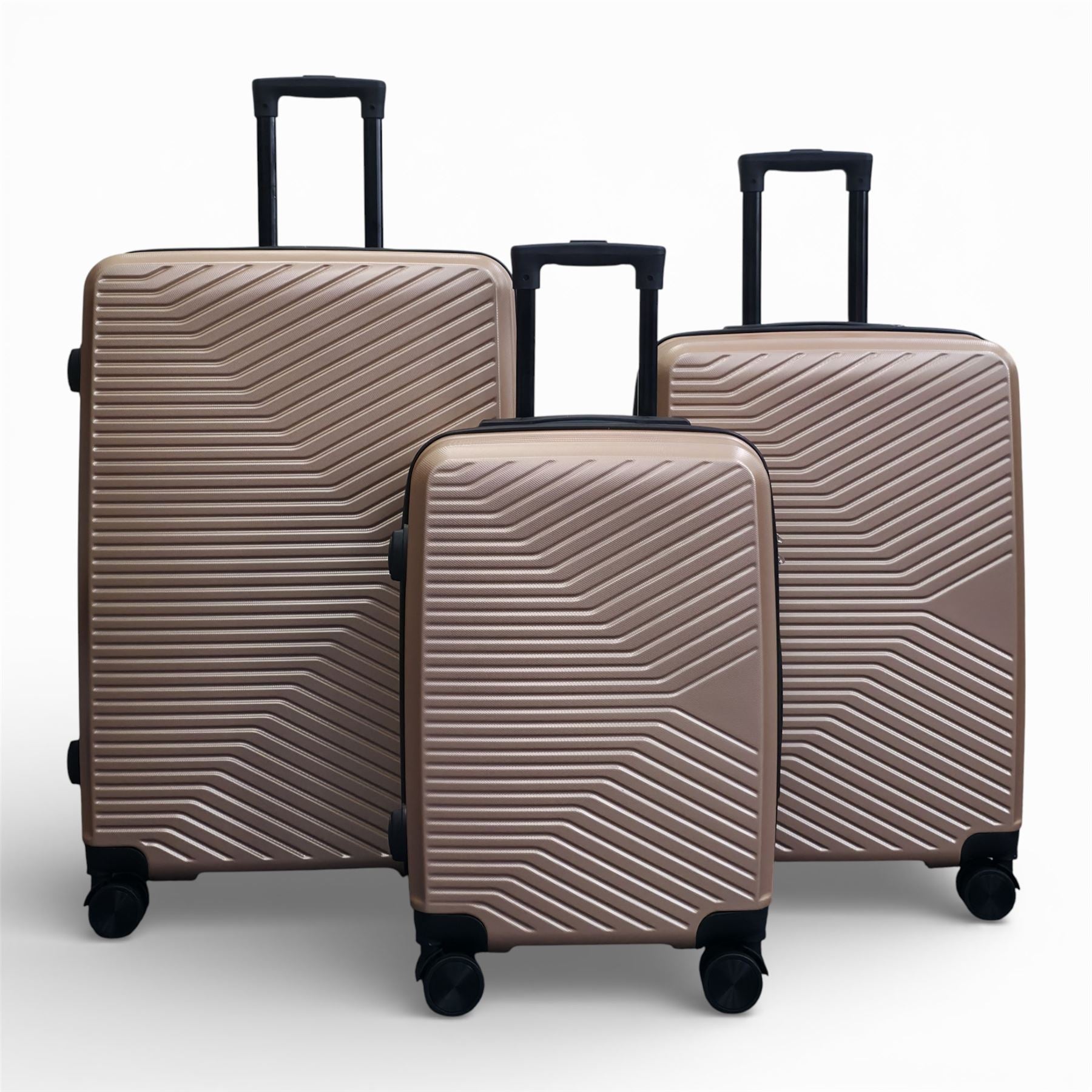 Junee Set of 3 Hard Shell Suitcase in Gold