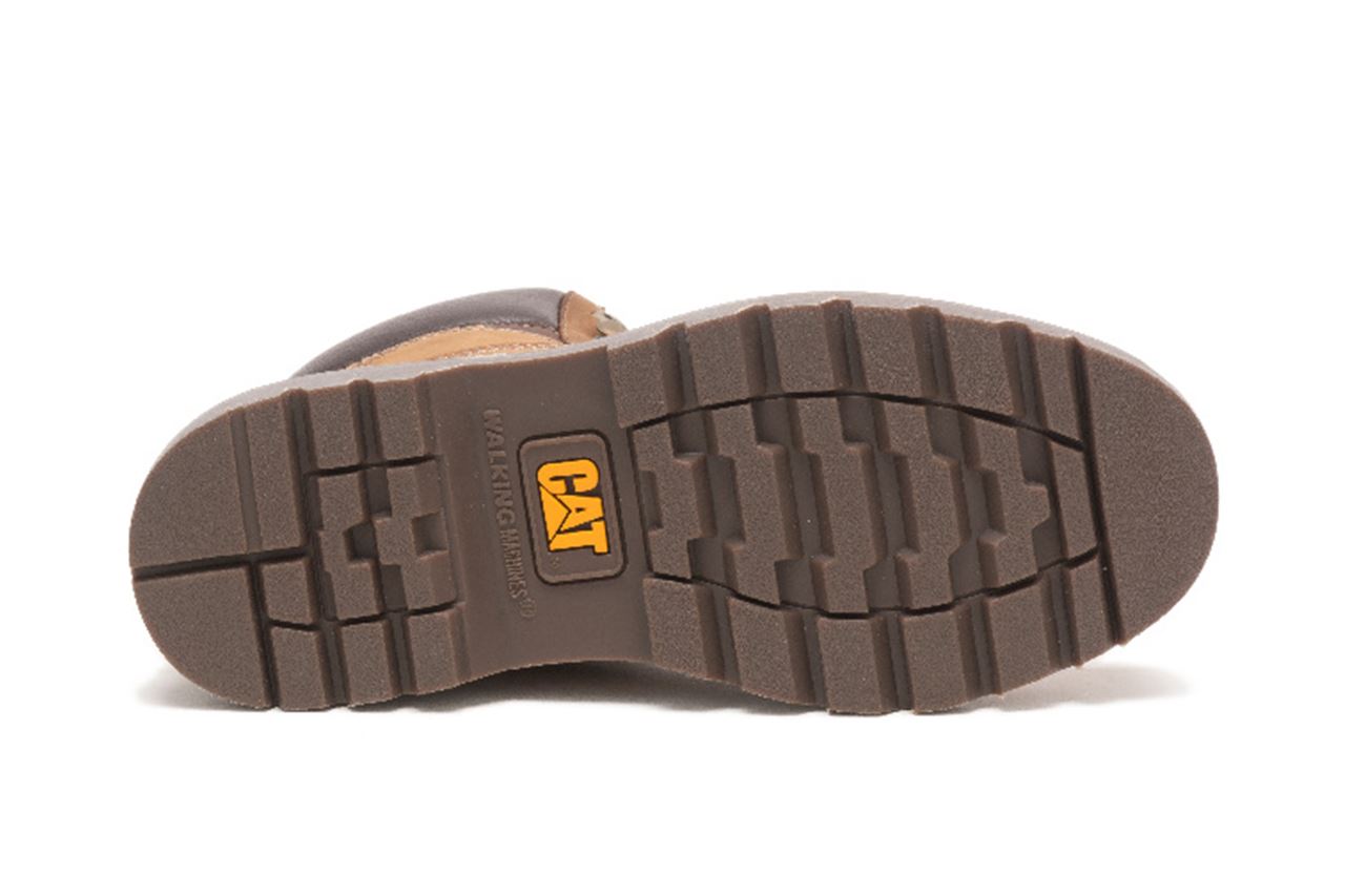 CAT (Caterpillar) Colorado 2.0 Beige Leather Hiking Ankle Boots