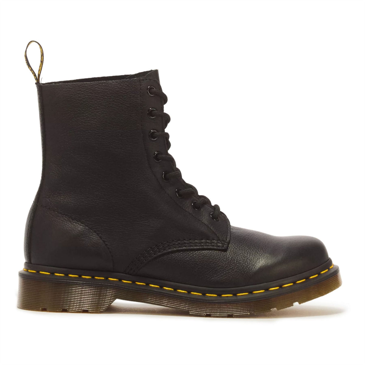 Dr Martens 1460 Pascal Black Soft Leather 8-Eye Combat Boots - 13512006
