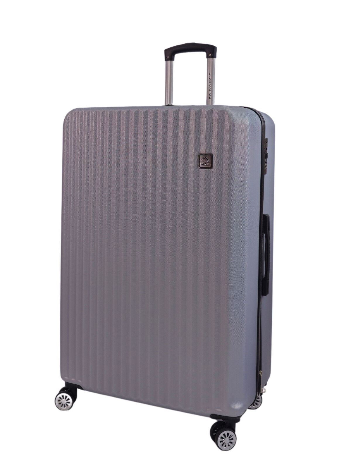 Albertville Extra Large Hard Shell Suitcase in Silver
