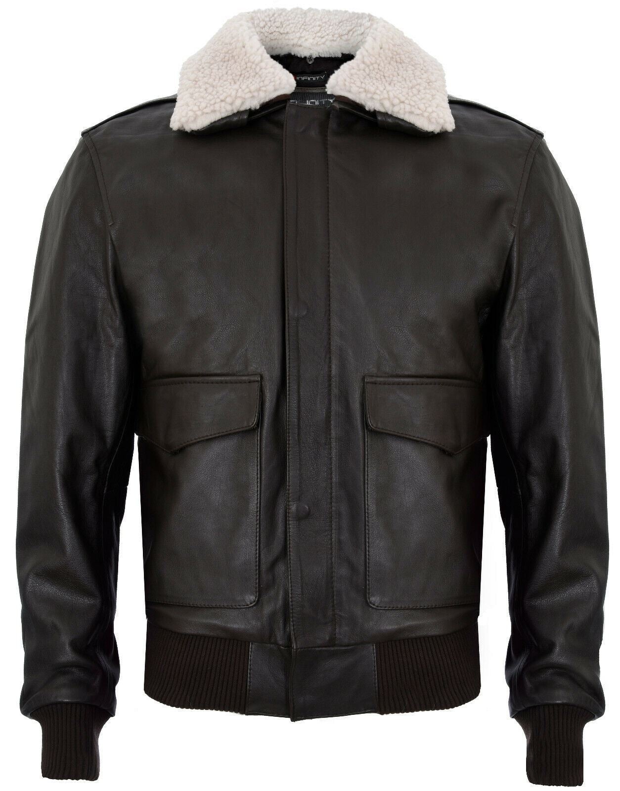 Mens A2 Cowhide Bomber Jacket-Caistor