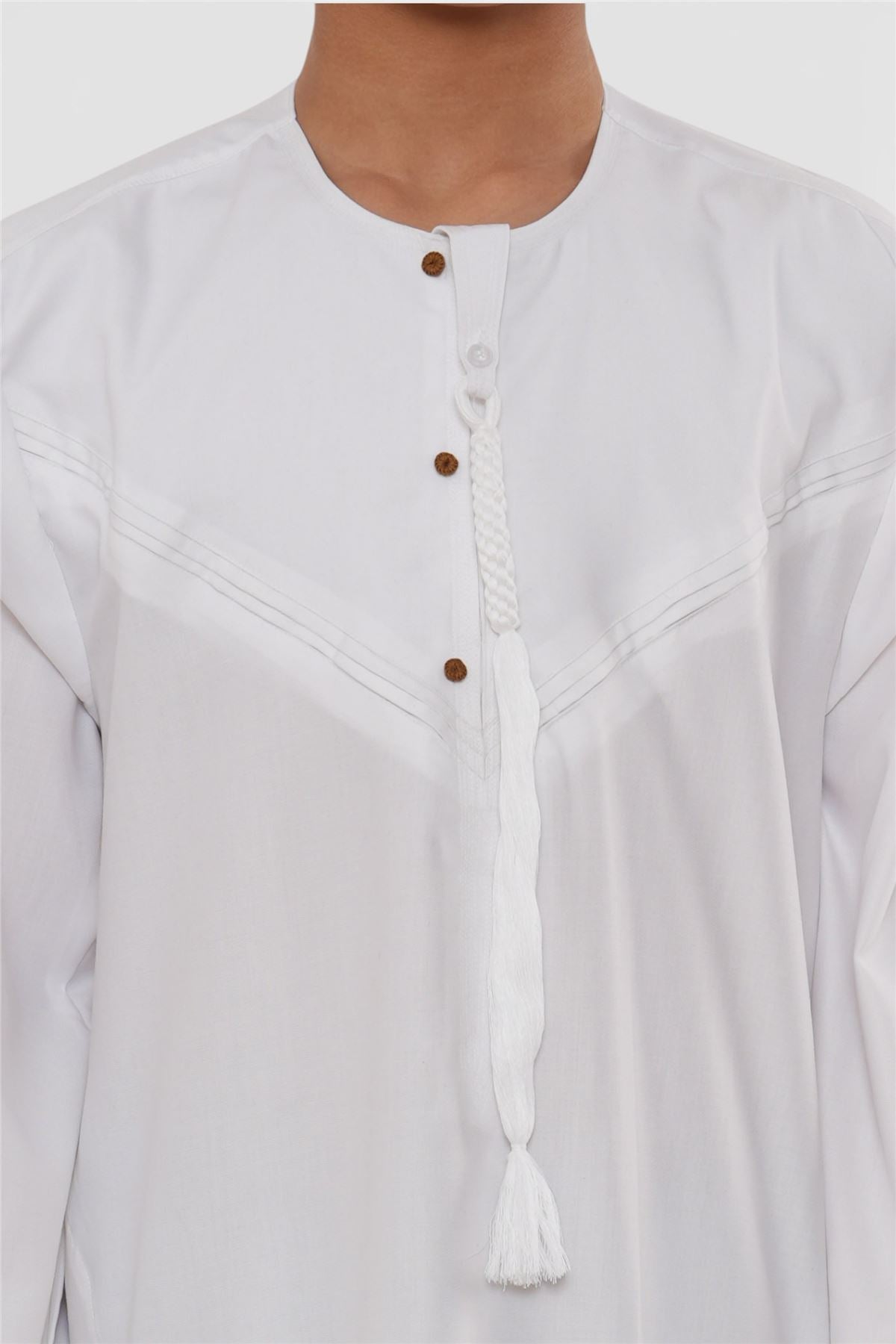 Kids Boys Eid Moroccan Jubba Robe Djellaba Ramadan Eid Thobe - K-HM11