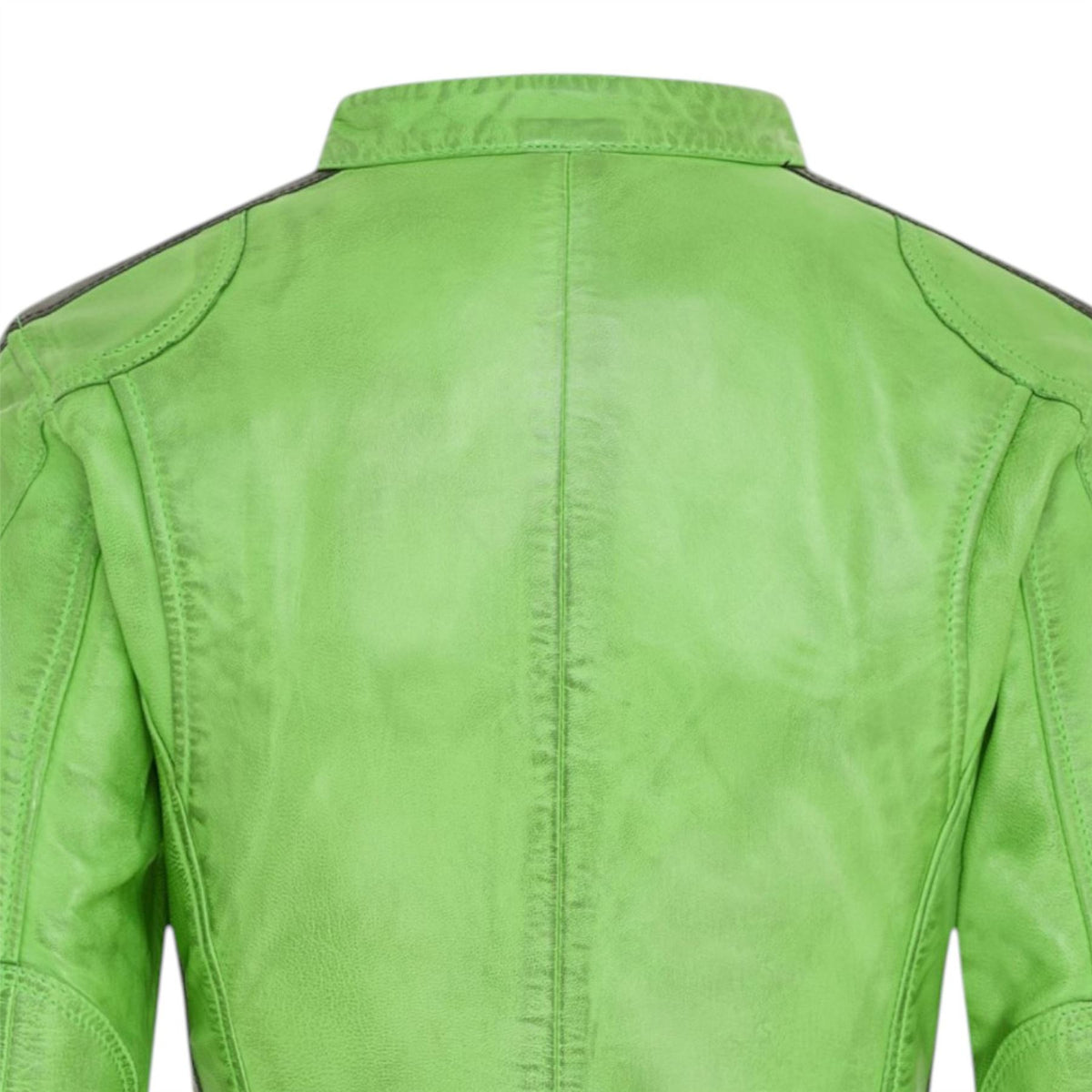 Womens Biker Racing Badges Leather Jacket-Eastleigh