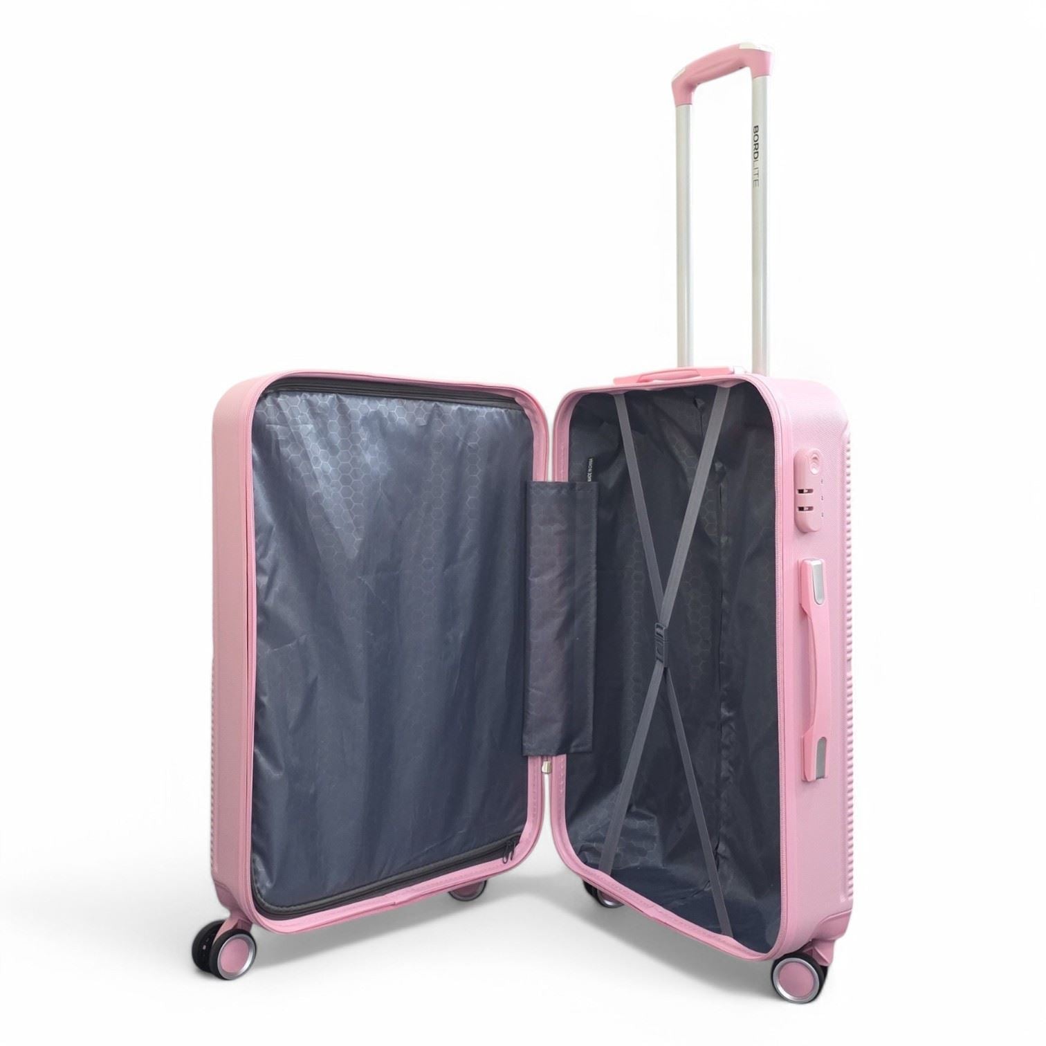 Seto Large Hard Shell Suitcase in Pink