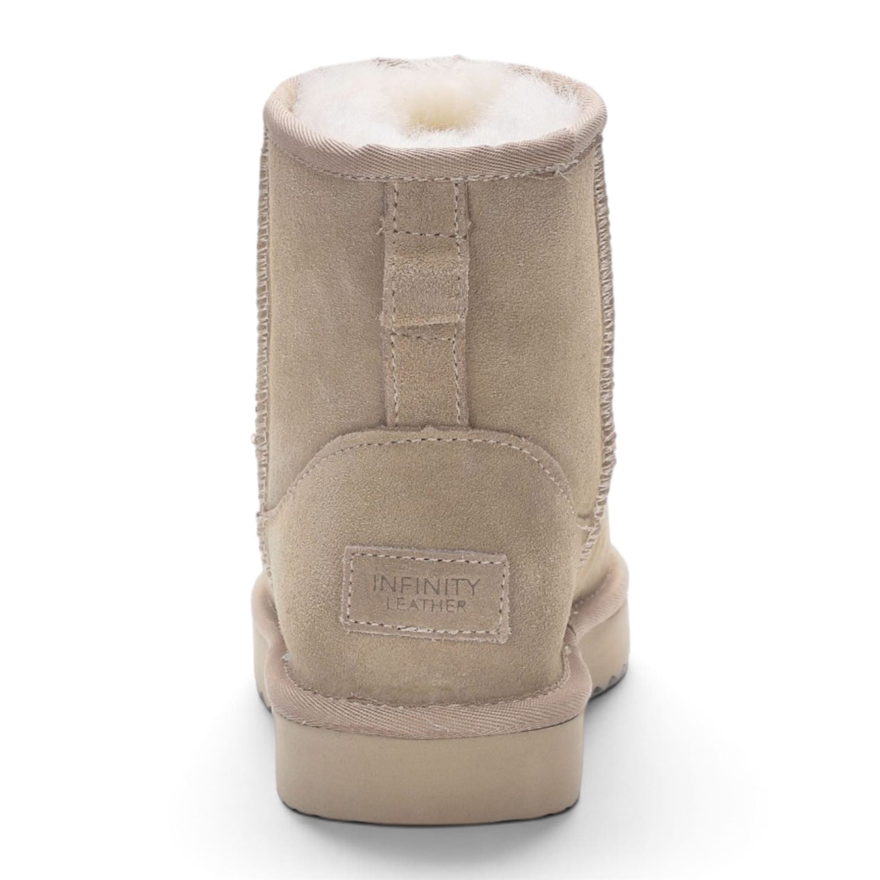 Women’s Sand Brown Genuine Sheepskin Real Fur Winter Ankle Boots - Frost