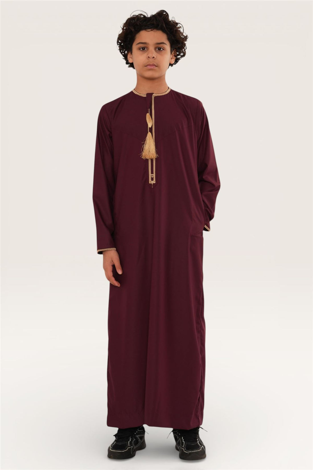 Kids Boys Ramadan Moroccan Thobe Robe Emirati Eid Jubba- TT-003