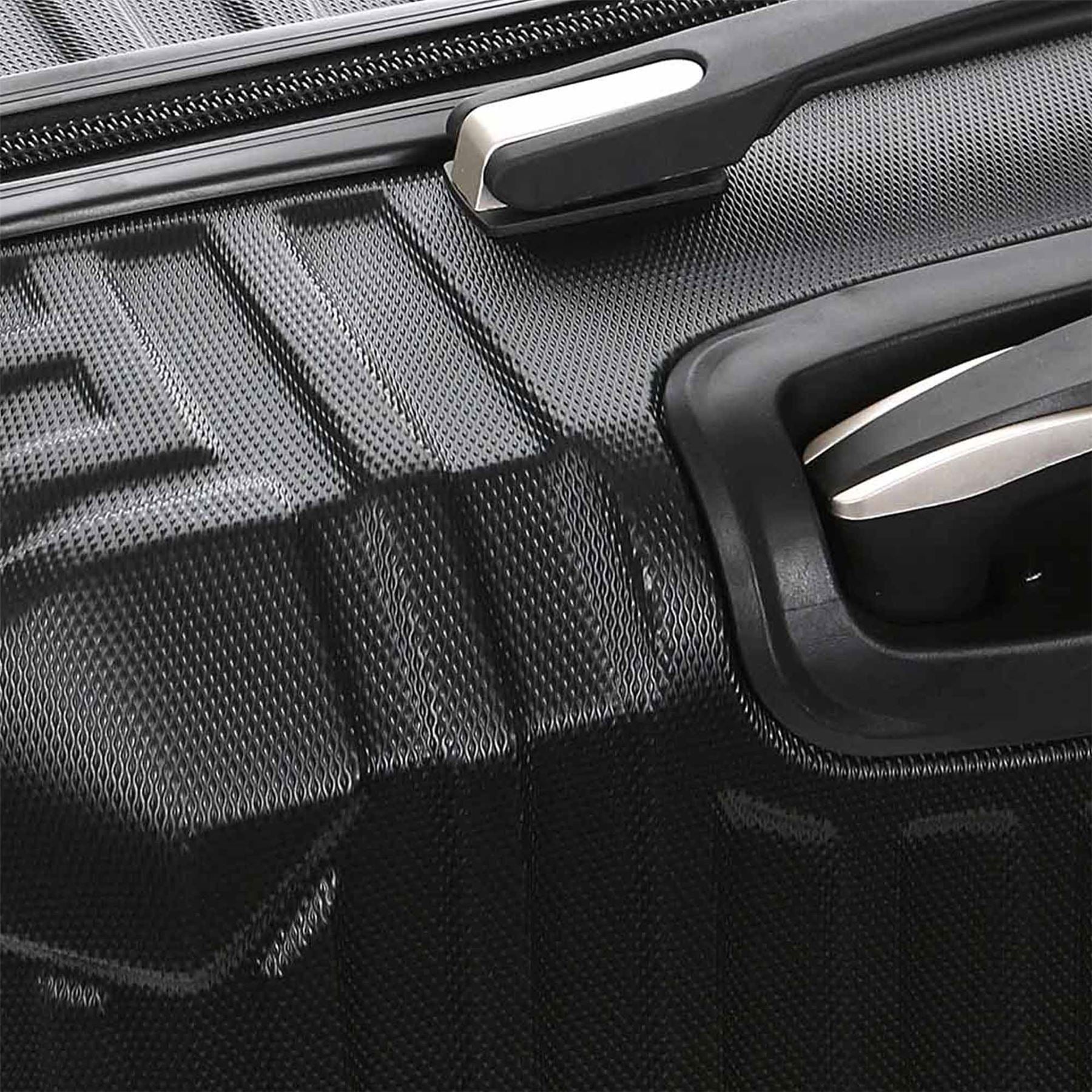 Corowa Set of 4 Hard Shell Suitcase in Black