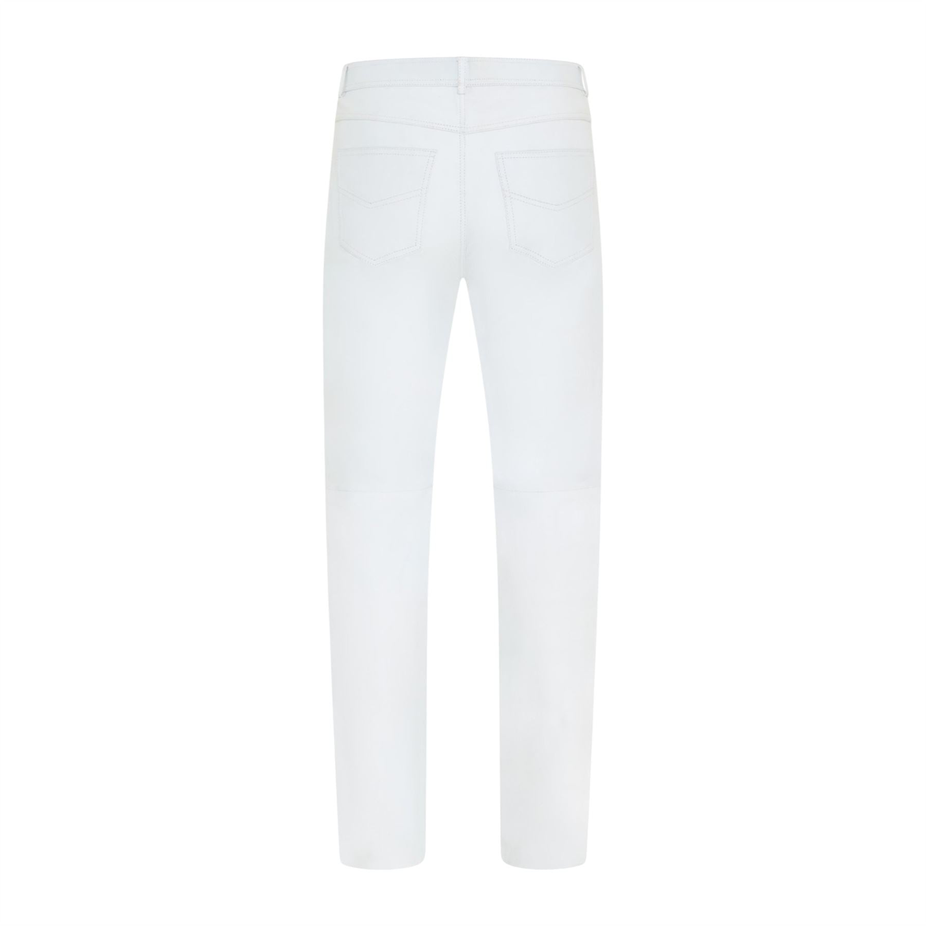 Mens Lamb Leather 501 Biker Jeans - Istanbul
