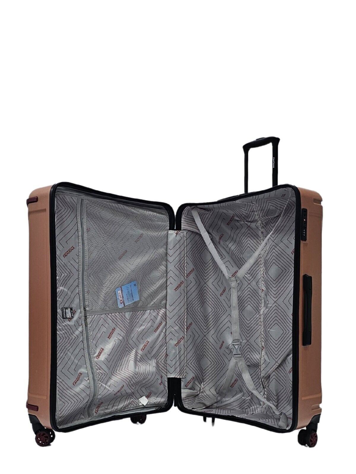 Bynum Extra Large Hard Shell Suitcase in Rose Gold